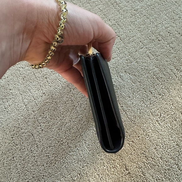 Coach Slip Zip Wallet. NWOT. Black with gold zipper. - Picture 6 of 11